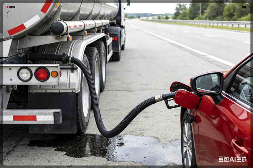 红岗区汽车救援送水案例